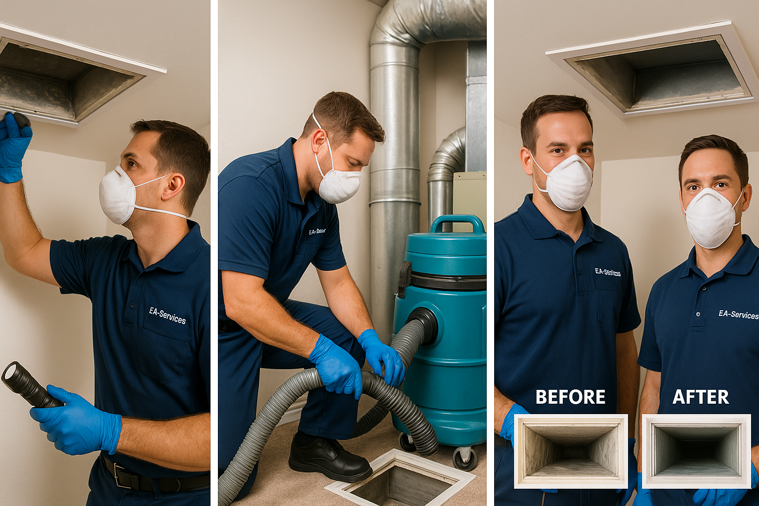 Professional air duct cleaning process in Surprise